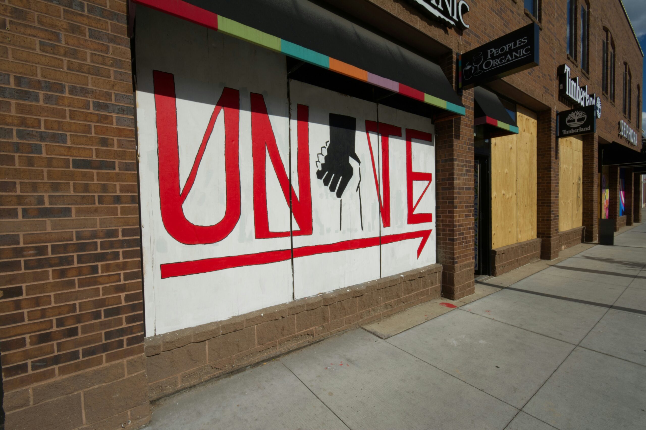 Secure storefront showcasing effective changes after vandalism