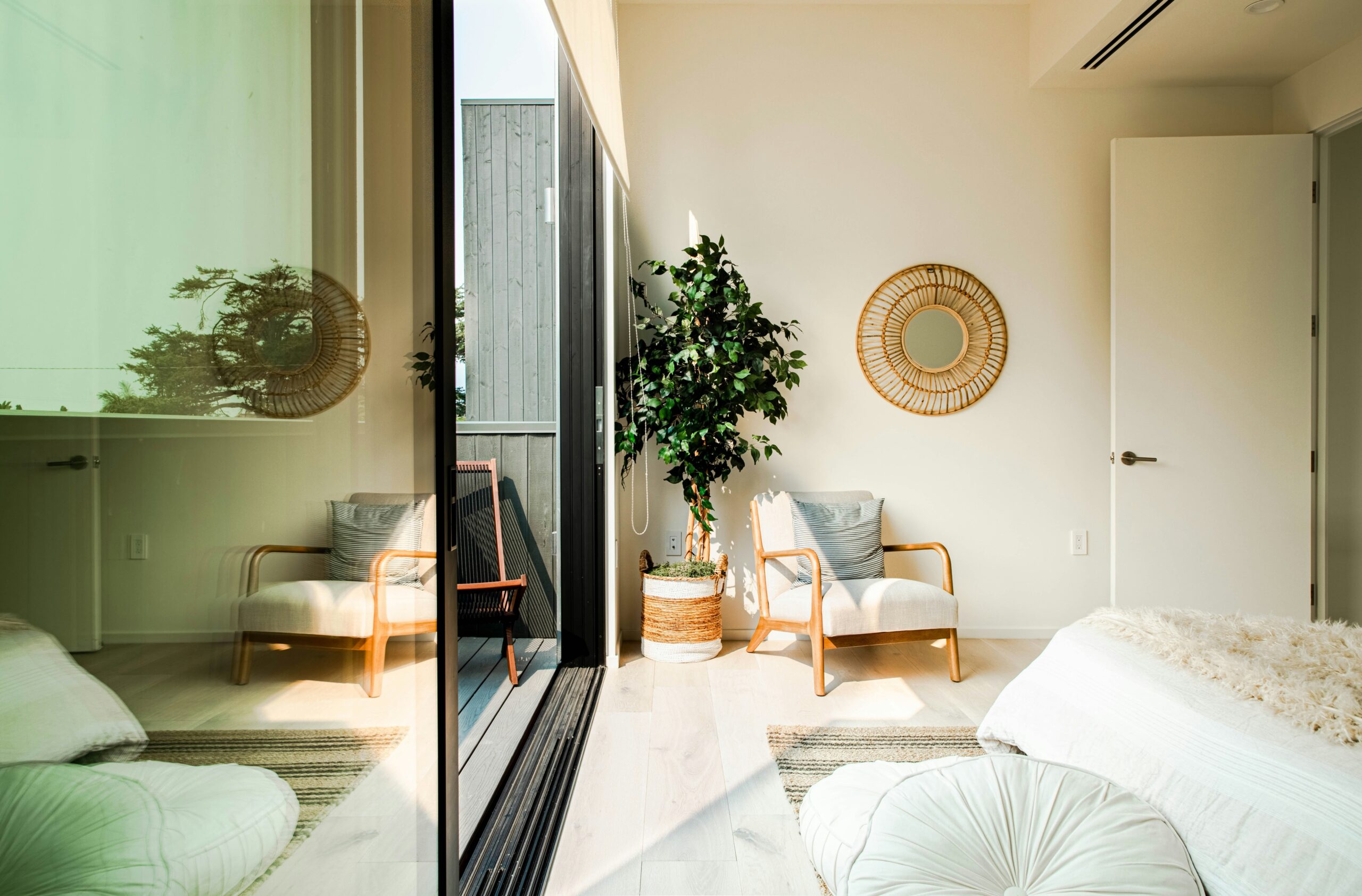 Before and after photos showing improved security measures due to risk assessment
