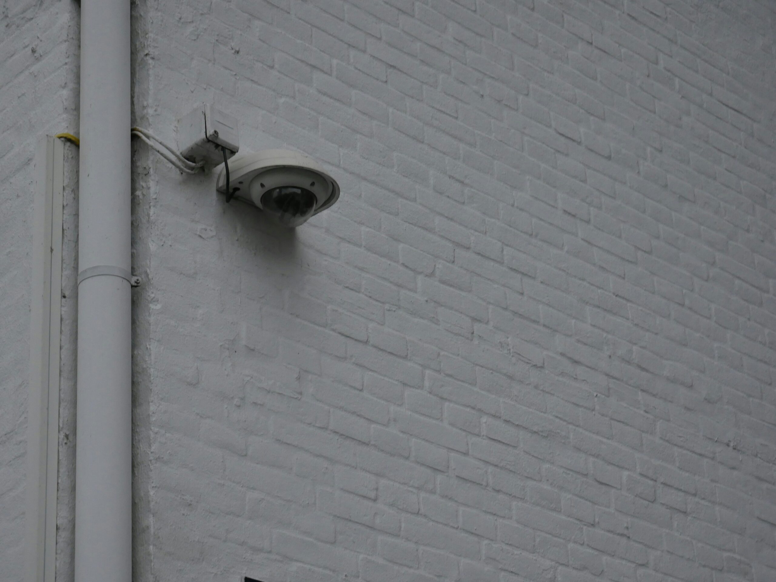 Illustration of a smart security camera setup