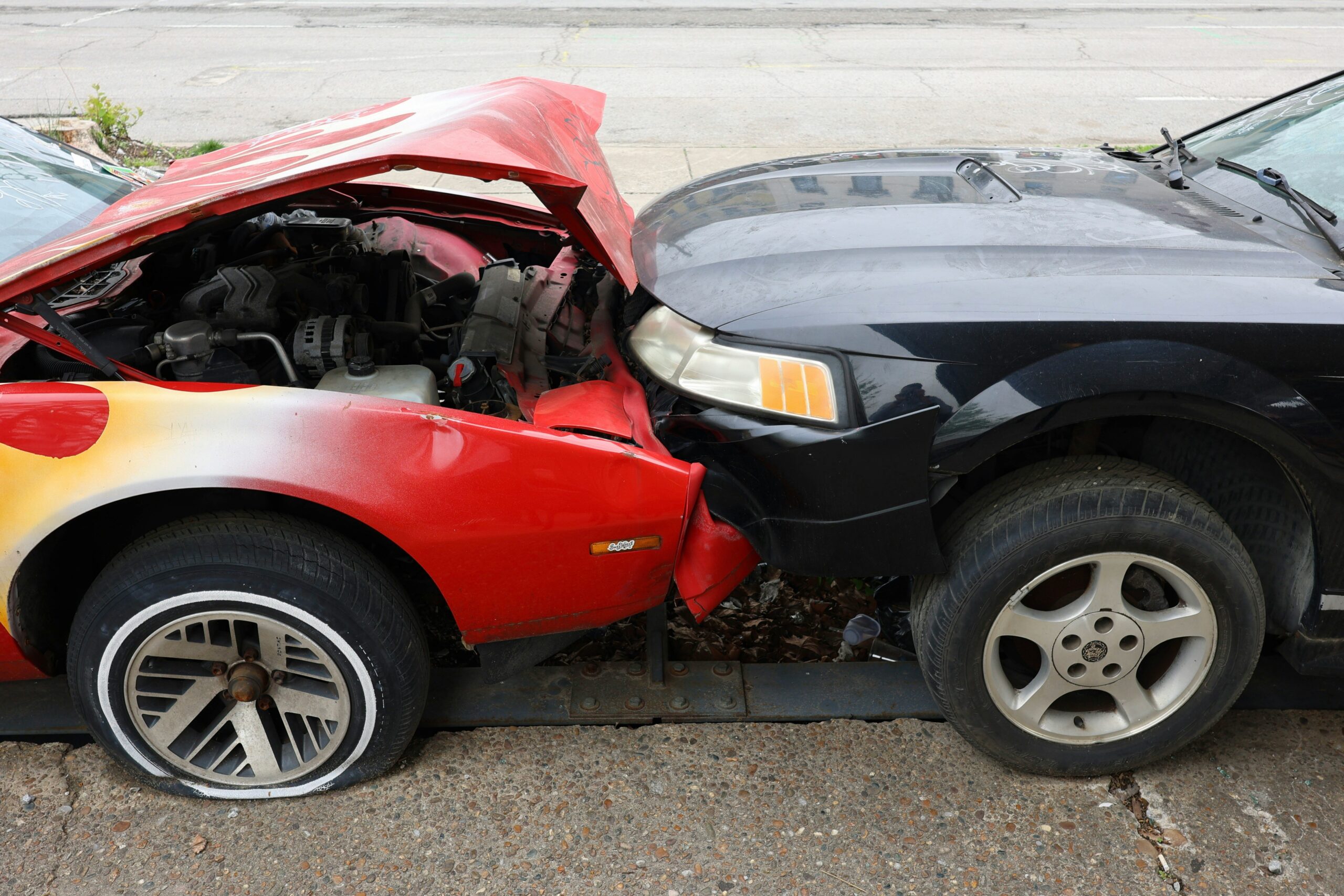 A meeting between a homeowner and an insurance adjuster discussing damages