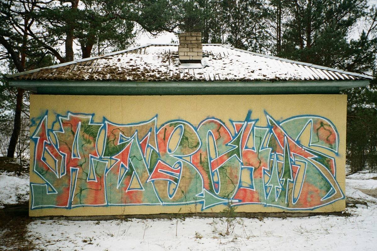 colorful graffiti on the side of a building