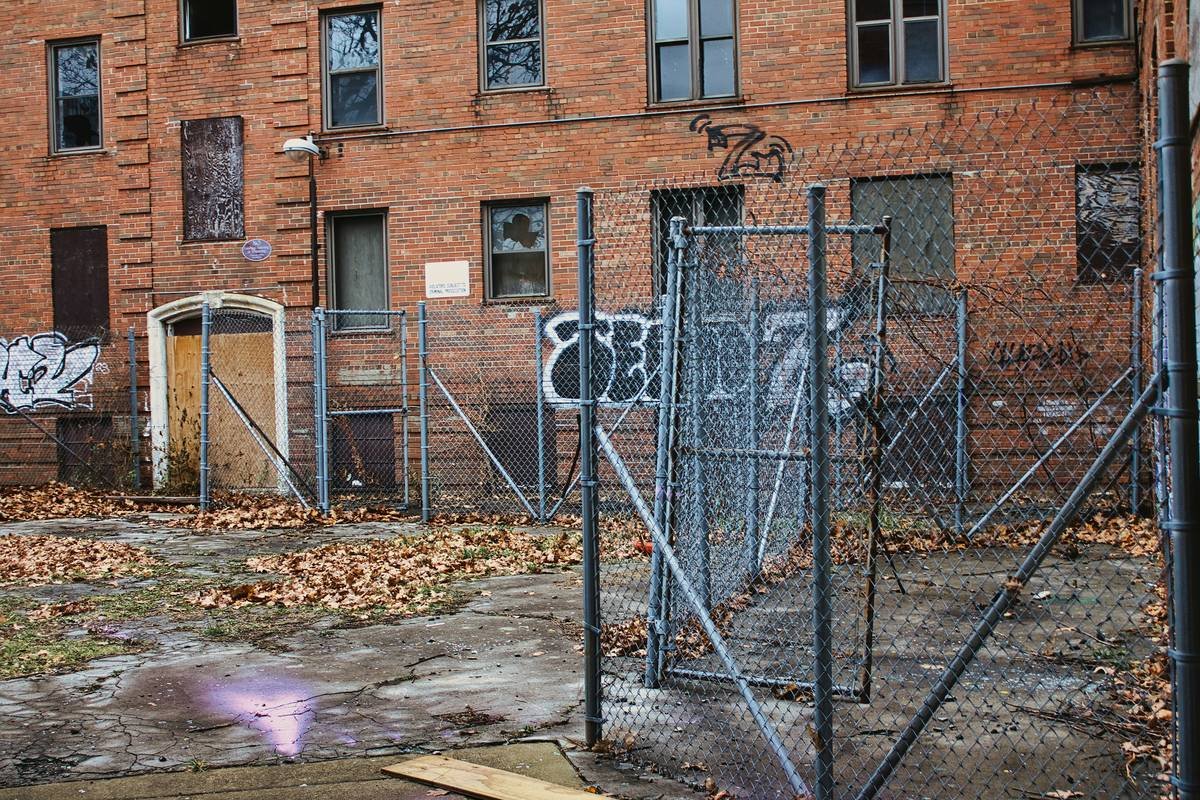 Long Abandoned Public Housing Near Chicago IL