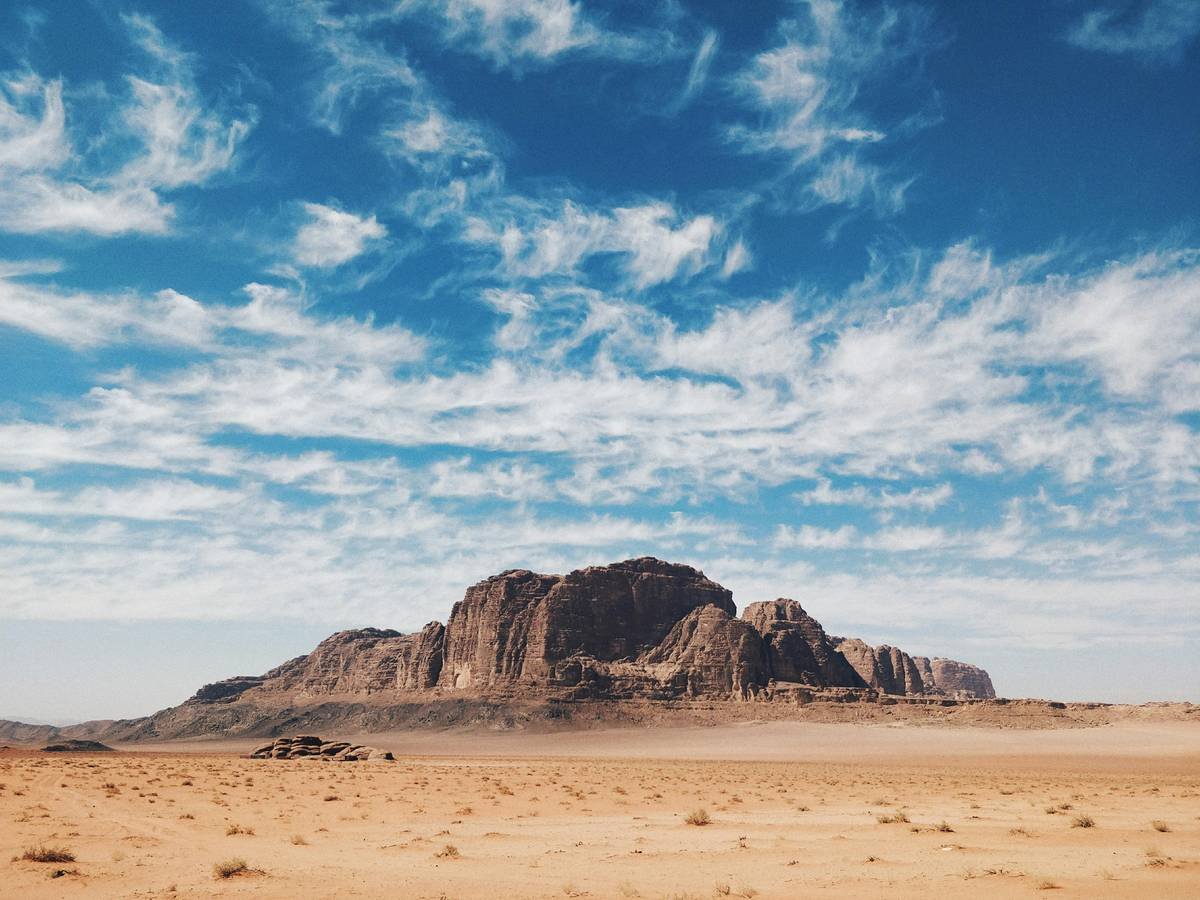 Our second day in the desert. Peaceful clouds accompanied us on our walk through the majestic landscape.